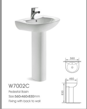 Lavamanos Pedestal Blanco 2 Pzas