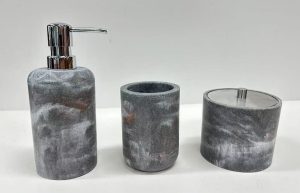 Accesorios De Bano De 3 Pzas Pietra Grey