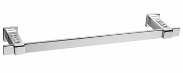 TOALLERO BARRA SQUARE MOON LIGHT CROMO CRISTAL BLANCO