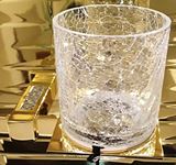 PORTAVASOS CRAQ MOONLIGHT SQ ORO CRISTAL BLANCO