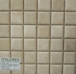 MOSAICO MARMOL 5X5 CUSHION CREMINO 5X5