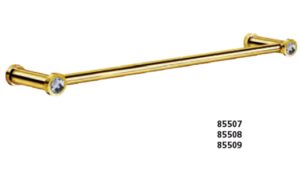 TOALLERO 24.4" MOONLIGHT ROUND ORO Y CRISTAL BLANCO