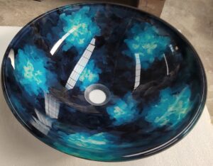 LAVAMANOS DE VIDRIO 420*420*145