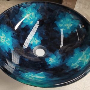 LAVAMANOS DE VIDRIO 420*420*145