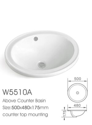 LAVAMANOS DE EMPOTRAR BLANCO CON GRIFO EN SOBRE