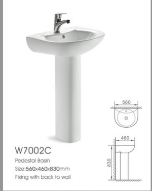 LAVAMANOS PEDESTAL BLANCO 2 PZAS