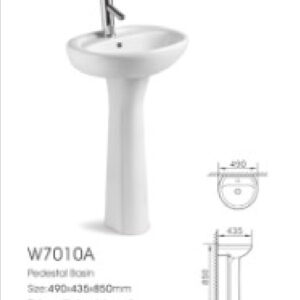 LAVAMANOS DE PEDESTAL BLANCO 2 PZAS