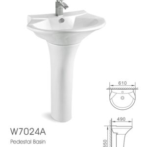 LAVAMANOS DE PEDESTAL BLANCO 2 PZAS