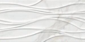 RELIEVE VERSILIA WHITE RG BRILLO 25X50CM