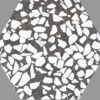 RIAZZA HEXAGON BLACK MATE 23,2×26,7