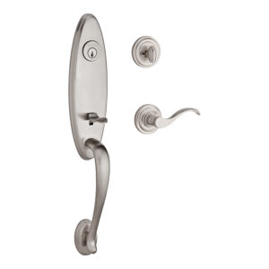 HANDLESET CHESAPEAKE SATIN NICKEL DOUBLE LEFT
