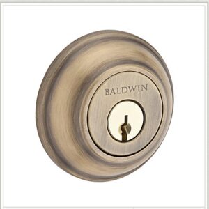 DEADBOLT DOUBLE TRADITIONAL ARCH MATTE BRASS & BLACK