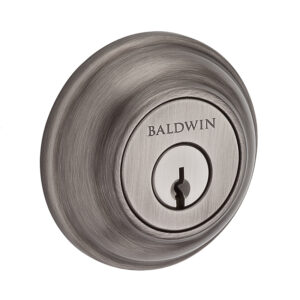 DEADBOLT DOBLE TRADITIONAL ROUND MATTE ANTIQUE NICKEL