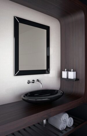 ESPEJO CON MARCO NEGRO 60X150CM