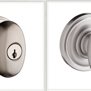 KNOBS ENTRY ELLIPSE SATIN NICKEL