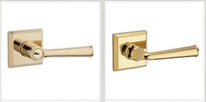 ENTRY FEDERAL RESERVE LEVER R POLISHED BRASS