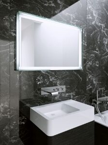 ESPEJO CON MARCO PROFUNDO CON BORDES DE LUZ LED