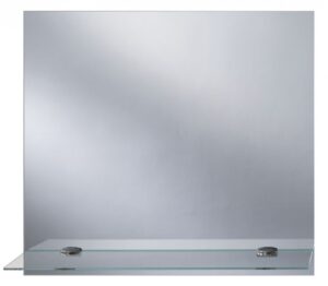 ESPEJO CON ESTANTE DE VIDRIO 55X50CM