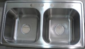 FREGADOR DOBLE DE 8"