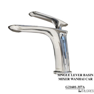 SINGLE LEVER BASIN MIXER, WANHAI CARTRIDGE 40CM*9/16301S/S FLEXIBLE HOSE CW
