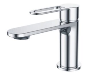 SINGLE LEVER BASIN MIXER, WANHAI CARTRIDGE 40CM*9/16 301S/S FLEXIBLE HOSE CW