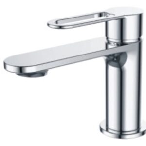 SINGLE LEVER BASIN MIXER, WANHAI CARTRIDGE 40CM*9/16 301S/S FLEXIBLE HOSE CW