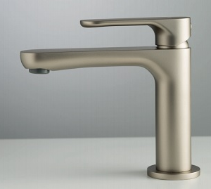 GRIFERÍA DE BAÑO NEWFORM BAJA LINFA C/DESAGÜE TITANIUM SATIN NEWFORM
