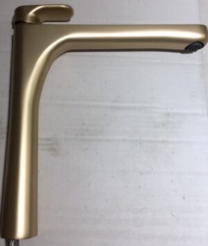 GRIFERÍA DE BAÑO ALTA LINFA S/ DESAGÜE GOLD SATIN