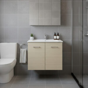 MUEBLE 60X45X52 W/2 DOORS +TECNOPLAN 968 ROVERE PURO