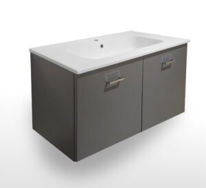 COMPLETE FURNITURE CM100X45X52 W/2 DOORS + TECNOPLAN TOP-047 GARFITE MATT LACQUERED