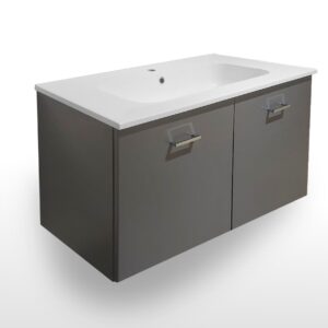 COMPLETE FURNITURE CM100X45X52 W/2 DOORS + TECNOPLAN TOP-047 GARFITE MATT LACQUERED