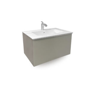 MUEBLE GLASS GLOSSY TORTORA CM.70x52x70 W/1 DRAWER