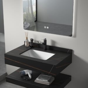 MUEBLE DE BANO ROCK STONE SAHARA NOIR 80 CM UNDERMOUNT