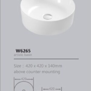 LAVAMANOS REDONDO DE SOBRE PONER 420X420X140