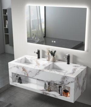 MUEBLE DE BANO ROCK STONE CARRARA 120CM
