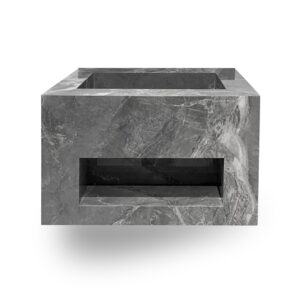 MUEBLE DE ROCK STONE ITALIAN GREY PULIDO 60CM C/SINTERSTONE