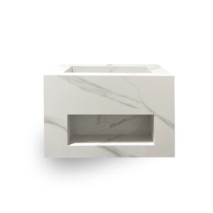 MUEBLE DE ROCK STONE CARRARA 60CM C/SINTERSTONE