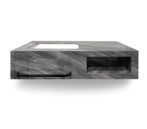 MUEBLE DE ROCK STONE GRIGIO ATICO PULIDO 100CM UNDER C/SINTERSTONE