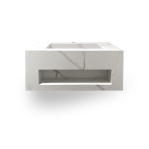 MUEBLE DE ROCK STONE CARRARA 80CM UNDER C/SINTERSTONE