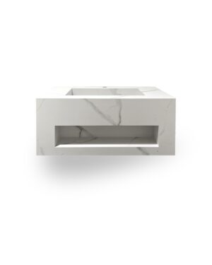 MUEBLE DE ROCK STONE CARRARA 80CM UNDER C/SINTERSTONE