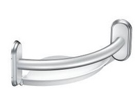 GRAB BAR 9'' WITH ACCESSORIES CHROME