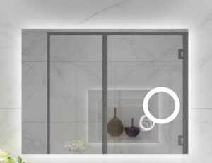 ESPEJO CUADRADO CON LUZ LED 60X80CM