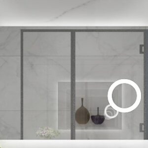 ESPEJO CUADRADO CON LUZ LED 60X80CM