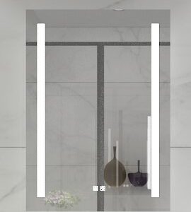 ESPEJO ANTIFOG CON LUZ LED 60X80CM