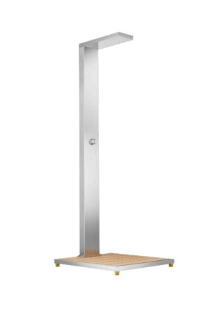 REGADERA REGATA DE EXTERIOR CON PISO DE MADERA