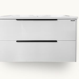 MUEBLE DE BANO WHITE GLOSSY 80CM