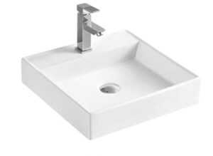 LAVAMANOS DE SOBRE PONER CUADRADO P.GRIFO 440X440X100MM