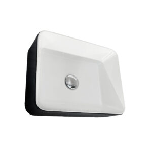 LAVAMANOS DE SOBRE PONER RECT BLANCO/NEGRO 400X300X130MM