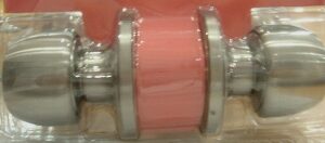 CERRADURA CON LLAVE SATIN NICKEL