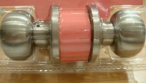 CERRADURA CON LLAVE SATIN NICKEL